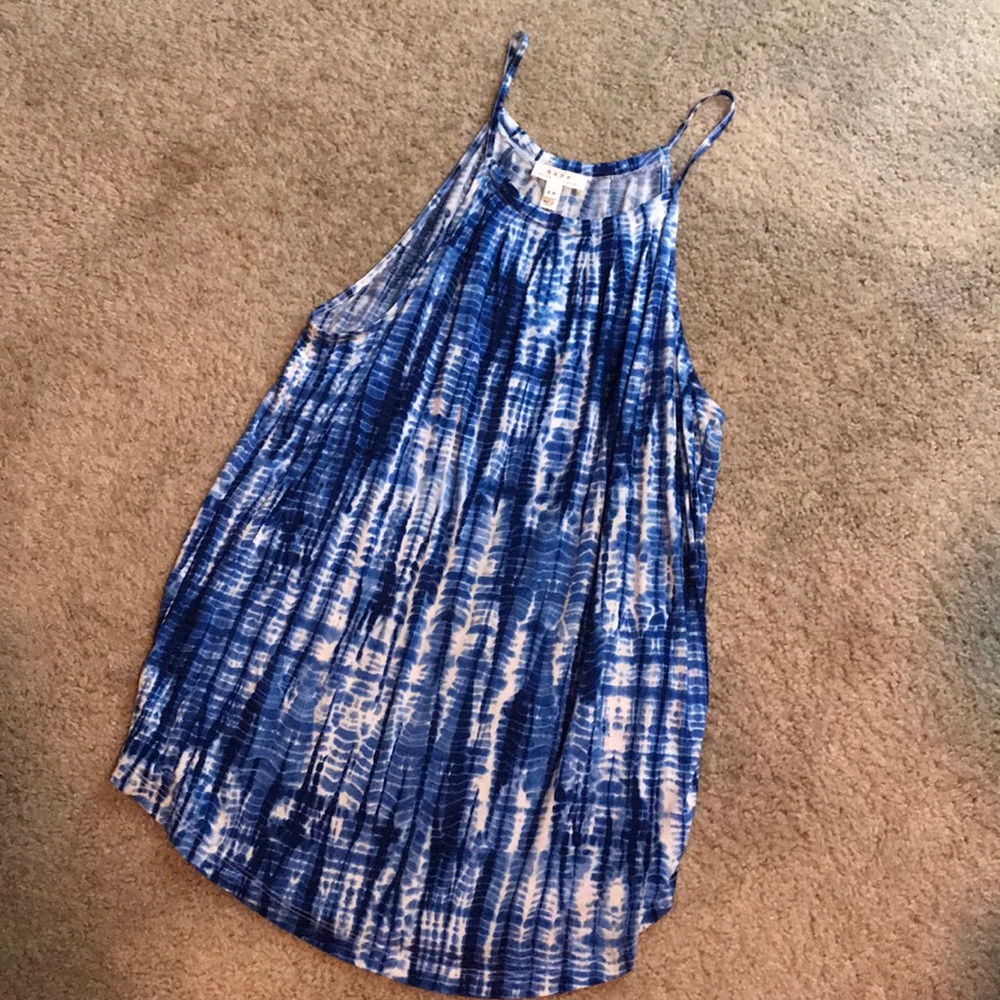 Soft Joie tank/halter blue&white